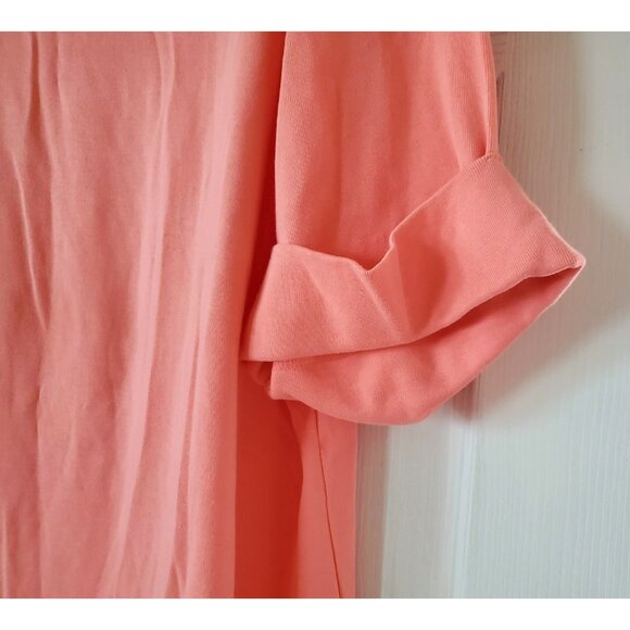 KAREN SCOTT WOMAN SHORT SLEEVE PEACH CORAL SHIRT SIZE 3X NWT - Picture 6 of 7